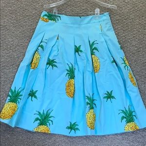Talbots RAVP label size 6 preppy pineapple skirt